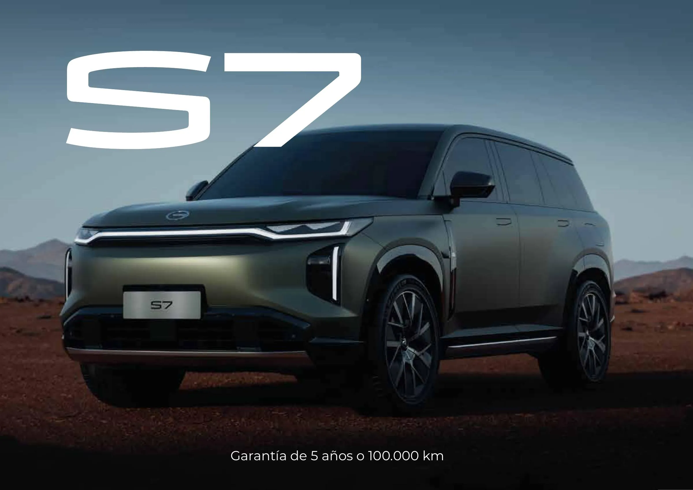 GAC S7. Garantía de 5 años o 100.000 km.