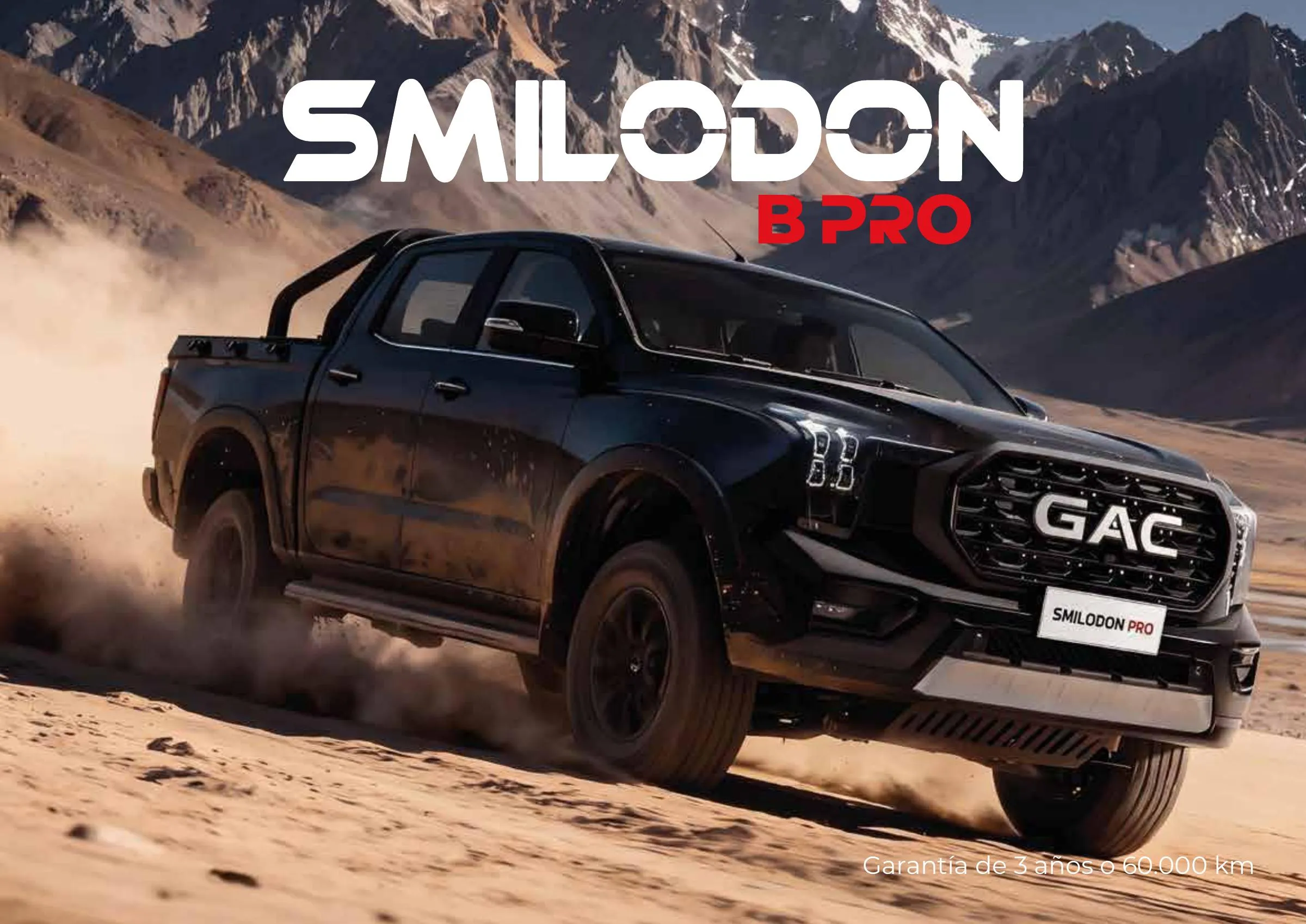 GAC SMILODON B PRO. Garantía de 3 años o 60.000 km.