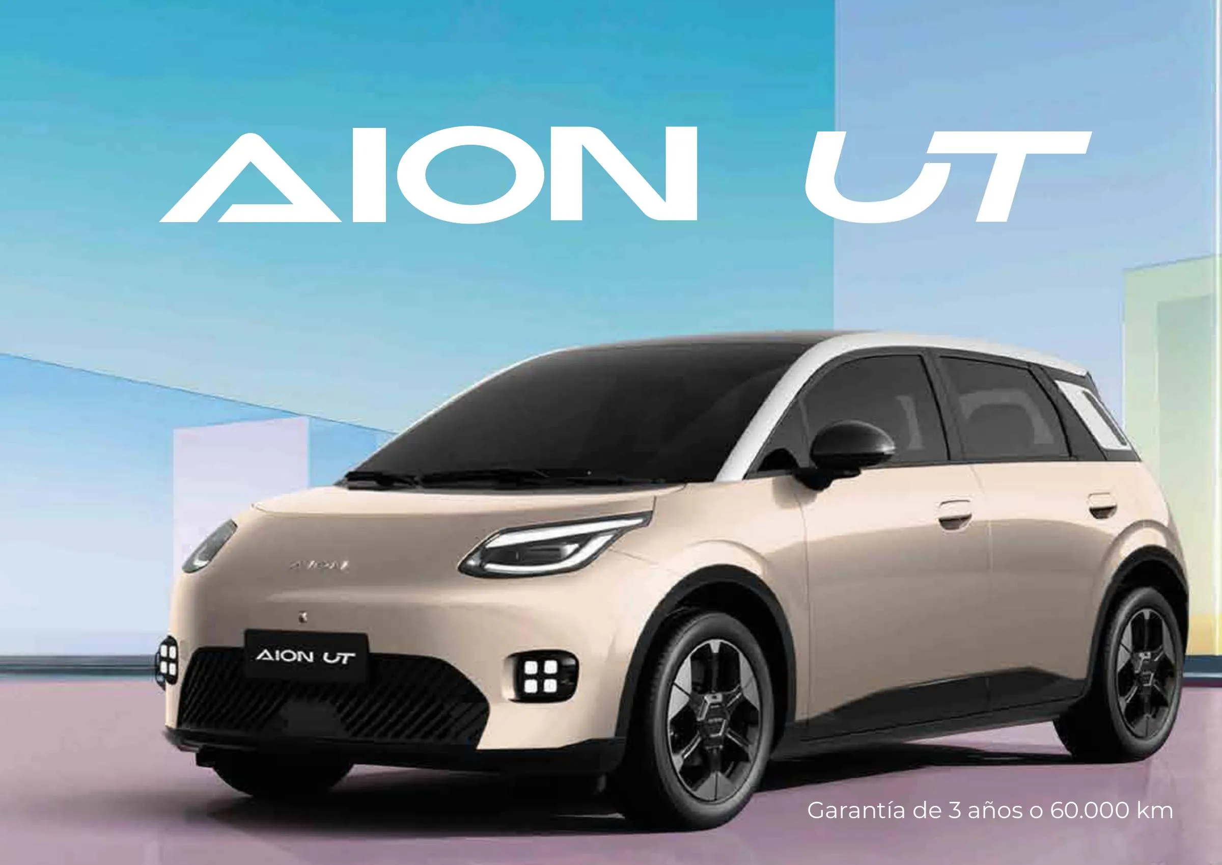 GAC AION UT, eléctrico. Garantía de 3 años o 60.000 km.